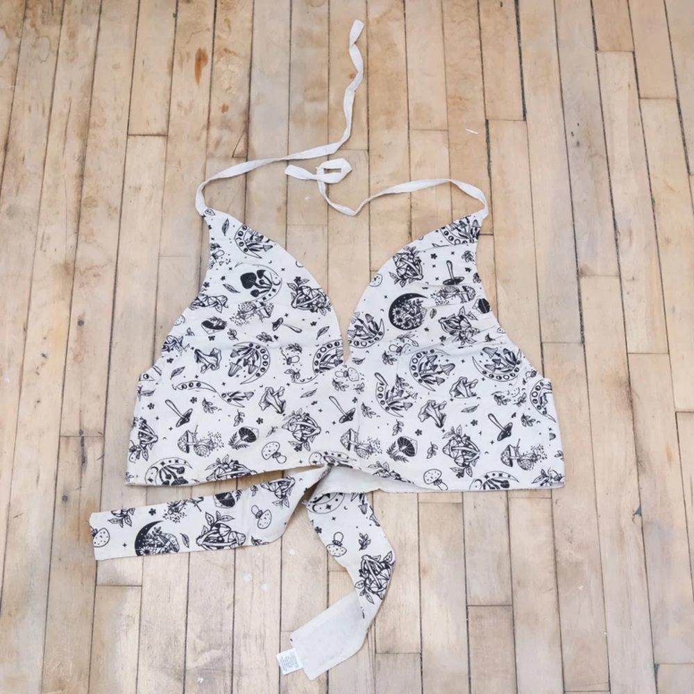 Off-White Celestial Mushroom Halter Top